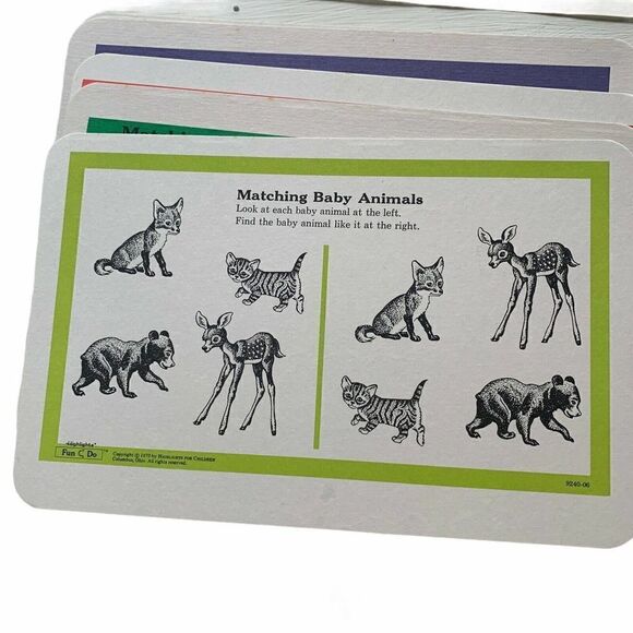 Vintage 70s Highlights Educational Flash Cards - Picture 3 of 8